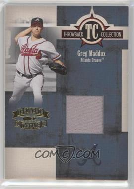 2005 Donruss Throwback Threads - Throwback Collection - Materials #TC-36 - Greg Maddux /375