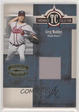 2005 Donruss Throwback Threads - Throwback Collection - Materials #TC-36 - Greg Maddux /375