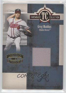 2005 Donruss Throwback Threads - Throwback Collection - Materials #TC-36 - Greg Maddux /375