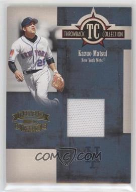 2005 Donruss Throwback Threads - Throwback Collection - Materials #TC-64 - Kazuo Matsui /500