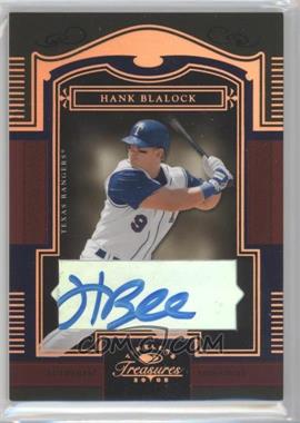 2005 Donruss Timeless Treasures - [Base] - Bronze Autographs #9 - Hank Blalock /50