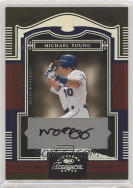 2005 Donruss Timeless Treasures - [Base] - Silver Autographs #77 - Michael Young /25 [EX to NM]