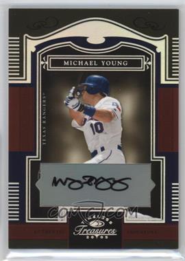 2005 Donruss Timeless Treasures - [Base] - Silver Autographs #77 - Michael Young /25