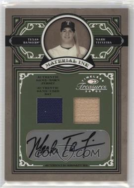 2005 Donruss Timeless Treasures - Material Ink - Combos #MI-40 - Mark Teixeira /10