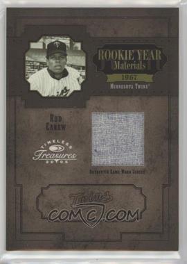 2005 Donruss Timeless Treasures - Rookie Year Materials - Year #RYM-1 - Rod Carew /100