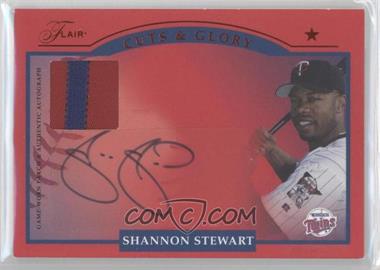 2005 Flair - Cuts & Glory Autograph - Patch #CGR-SS - Shannon Stewart /50