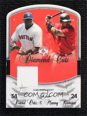 2005 Flair - Diamond Cuts - Die-Cut Jerseys #DC-DO - David Ortiz (Jersey), Manny Ramirez /75