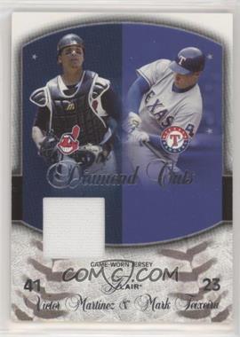 2005 Flair - Diamond Cuts - Jerseys #DC-VM - Victor Martinez (Jersey), Mark Teixeira /150