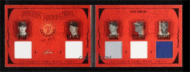 2005 Flair - Dynasty Foundations - Level 4 Patch #DF-AS/MT/HB/NR/MY - Nolan Ryan, Hank Blalock, Michael Young, Mark Teixeira, Alfonso Soriano /25