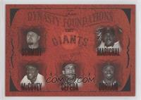 Jason Schmidt, Juan Marichal, Ray Durham, Willie McCovey, Orlando Cepeda #/500