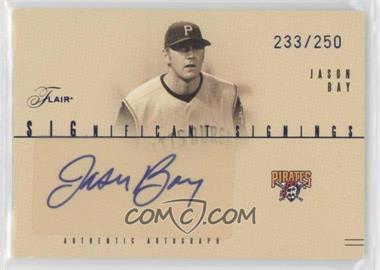 2005 Flair - Significant Signings - Blue #SS-JB - Jason Bay /250