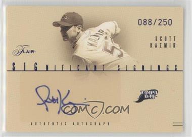 2005 Flair - Significant Signings - Blue #SS-SK - Scott Kazmir /250