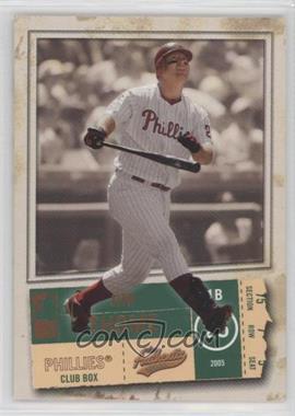 2005 Fleer Authentix - [Base] - Club Box #59 - Jim Thome /50