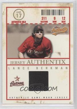 2005 Fleer Authentix - Jersey Authentix - General Admission #JA-LB - Lance Berkman