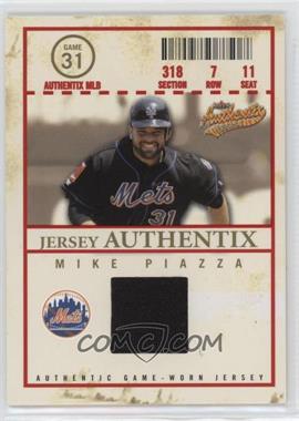 2005 Fleer Authentix - Jersey Authentix - General Admission #JA-MP - Mike Piazza