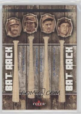 2005 Fleer Classic Clippings - Bat Rack #BR-WB/MR/BD/CY - Wade Boggs, Manny Ramirez, Bobby Doerr, Carl Yastrzemski