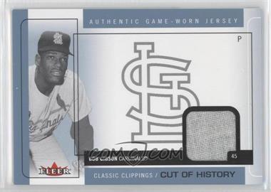 2005 Fleer Classic Clippings - Cuts of History Single - Blue Materials #CH-BG - Bob Gibson