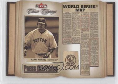 2005 Fleer Classic Clippings - Press Clippings #2 PC - Manny Ramirez
