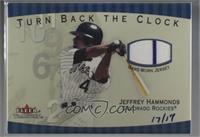 Jeffrey Hammonds (2001 Turn Back the Clock) [Noted] #/17