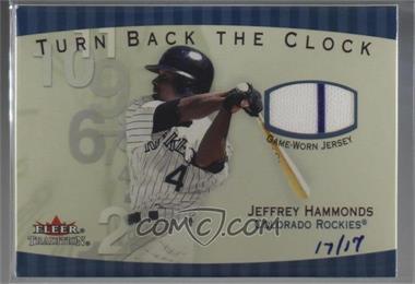 2005 Fleer National Pastime - Game-Used Buybacks #_JEHA - Jeffrey Hammonds (2001 Turn Back the Clock) /17 [Noted]