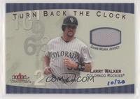 Larry Walker (2001 Turn Back the Clock) [Noted] #/20