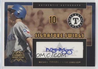 2005 Fleer National Pastime - Signature Swings - Gold #SS-MY - Michael Young /100