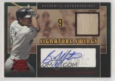 2005 Fleer National Pastime - Signature Swings - Red Bats #SSAB-BJU - B.J. Upton /99 [EX to NM]