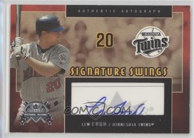 2005 Fleer National Pastime - Signature Swings #SS-LF - Lew Ford