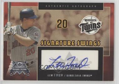 2005 Fleer National Pastime - Signature Swings #SS-LF - Lew Ford