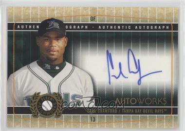 2005 Fleer Patchworks - Autoworks - Gold #AW-CC - Carl Crawford /49