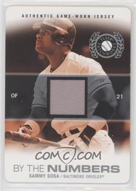 2005 Fleer Patchworks - By the Numbers - Die-Cut Jerseys #BTN-SS - Sammy Sosa /199