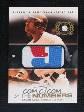 2005 Fleer Patchworks - By the Numbers - Jersey Tags #BTN-SS - Sammy Sosa /1