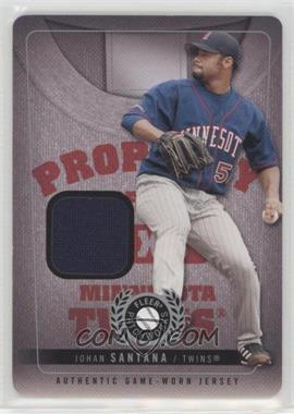 2005 Fleer Patchworks - Property Of - Die-Cut Jerseys #PO-JS - Johan Santana /199