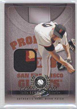 2005 Fleer Patchworks - Property Of - Nameplates Patches #PO-JS2 - Jason Schmidt /49