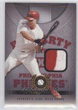 2005 Fleer Patchworks - Property Of - Patches #PO-JT - Jim Thome /99
