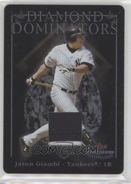 2005 Fleer Platinum - Diamond Dominators - Metal Patches #DD/JG - Jason Giambi /30