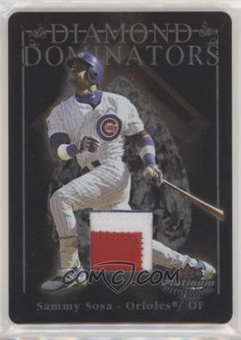 2005 Fleer Platinum - Diamond Dominators - Metal Patches #DD/SS - Sammy Sosa /30