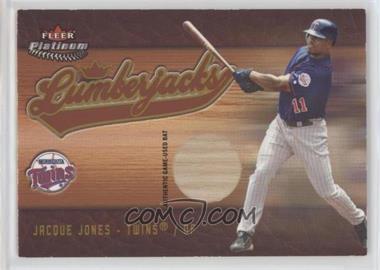 2005 Fleer Platinum - Lumberjacks - Gold Bats #LJ/JJ - Jacque Jones /250