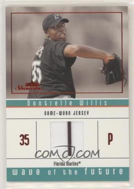 2005 Fleer Showcase - Wave of the Future - Red Jersey #WF-DW.2 - Dontrelle Willis /610
