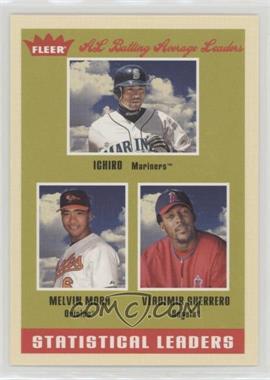 2005 Fleer Tradition - [Base] #7 - Statistical Leaders - Melvin Mora, Vladimir Guerrero, Ichiro Suzuki