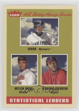 2005 Fleer Tradition - [Base] #7 - Statistical Leaders - Melvin Mora, Vladimir Guerrero, Ichiro Suzuki