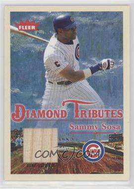 2005 Fleer Tradition - Diamond Tributes - Materials #DT/SS - Sammy Sosa