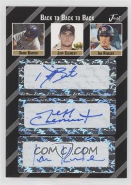 2005 Just Minors - Back to Back to Back Autographs - Black #BBB.029 - Daric Barton, Jeff Clement, Ian Kinsler /3