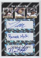 Lastings Milledge, Russell Martin, Nelson Cruz #/3