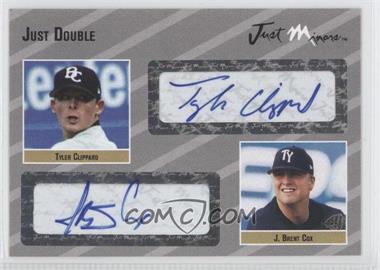 2005 Just Minors - Just Double Autographs - Silver #JD.si.09 - Tyler Clippard, J.B. Cox /25