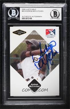 2005 Just Minors - Justifiable #59 - Andrew McCutchen [BAS BGS Authentic]