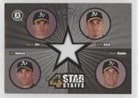 Barry Zito, Billy Koch, Tim Hudson, Mark Mulder [EX to NM] #/250