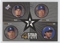 Eric Gagne, Hideo Nomo, Kevin Brown, Kazuhisa Ishii #/250