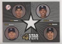 Andy Pettitte, Mariano Rivera, Roger Clemens, Mike Mussina #/250