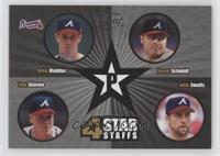 Greg Maddux, Jason Schmidt, Tom Glavine, John Smoltz [EX to NM]